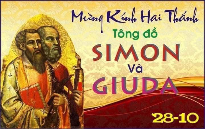 Ngày 28.10.2023: Mừng kính hai Thánh tông đồ Simon và Giuđa