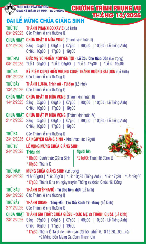 GIÁO XỨ THÁNH ĐA MINH (BA CHUÔNG)