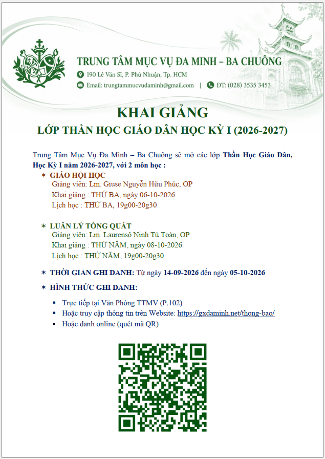 GIÁO XỨ THÁNH ĐA MINH (BA CHUÔNG)