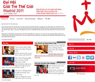 Website tiếng Việt cho Đại hội Giới trẻ Madrid